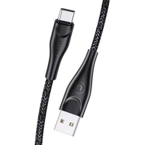 USAMS SJ398 U41 USB-C (Type-C)  töltő és adatkábel 3m , fekete, 2.0A