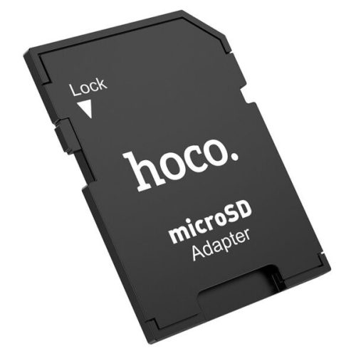HOCO HB22 TF-SD adapter (SD micro memóriakártyához), fekete